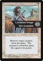 Magic the Gathering Card - Swords to Plowshares - MTG Circle