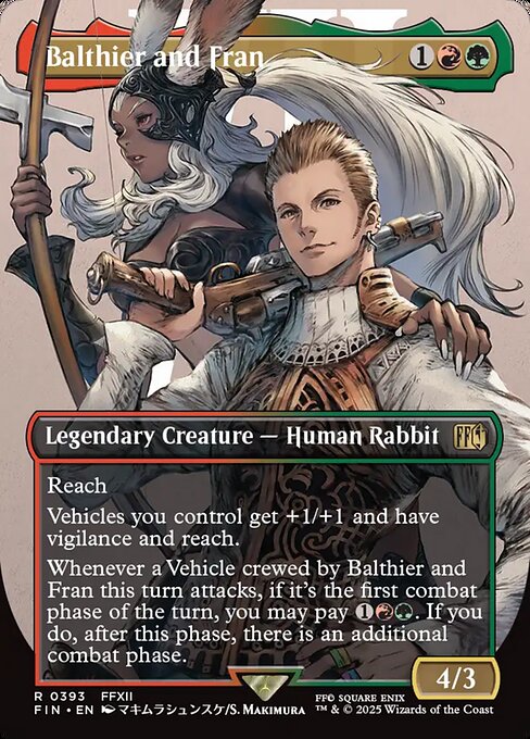 Magic the Gathering Card - Balthier and Fran - MTG Circle