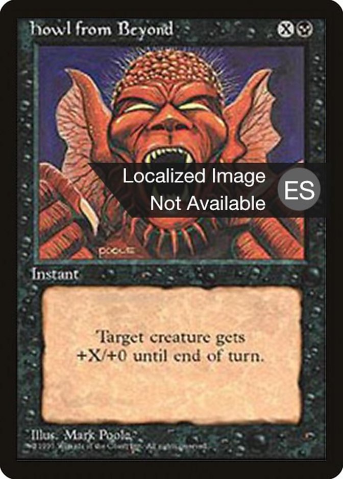 Magic the Gathering Card - Howl from Beyond - MTG Circle