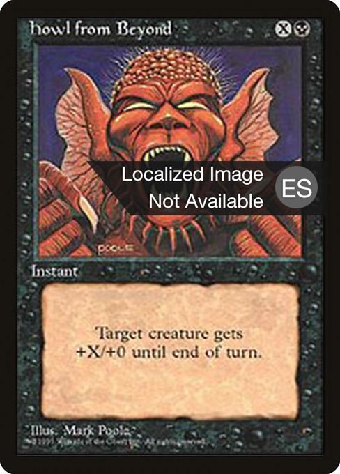 Magic the Gathering Card - Howl from Beyond - MTG Circle