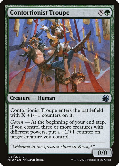 Magic the Gathering Card - Contortionist Troupe - MTG Circle