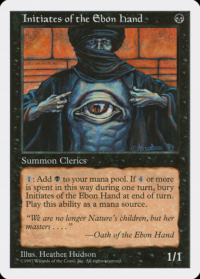 Magic the Gathering Card - Initiates of the Ebon Hand - MTG Circle
