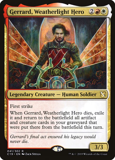 Magic the Gathering Card - Gerrard, Weatherlight Hero - MTG Circle