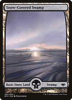 Magic the Gathering Card - Snow-Covered Swamp - MTG Circle