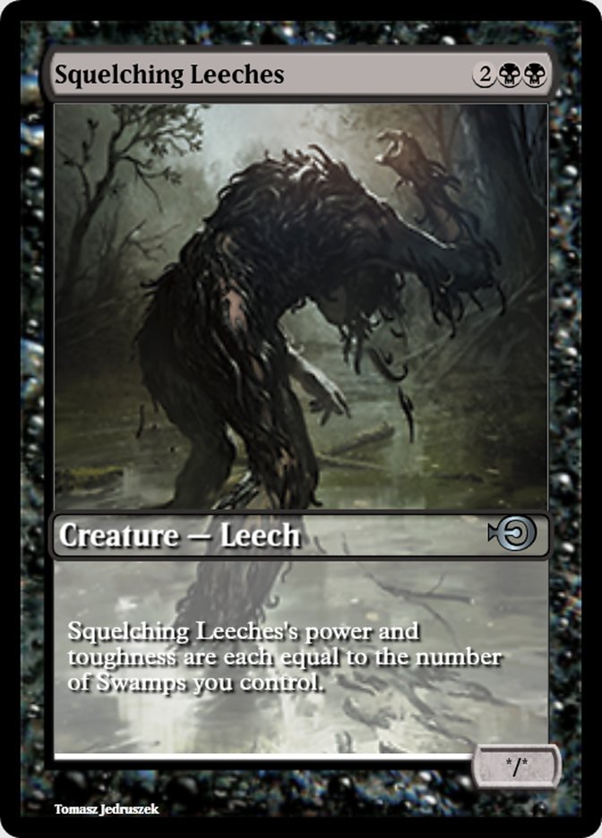 Magic the Gathering Card - Squelching Leeches - MTG Circle