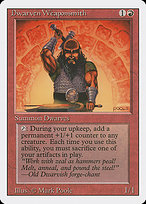 Magic the Gathering Card - Dwarven Weaponsmith - MTG Circle