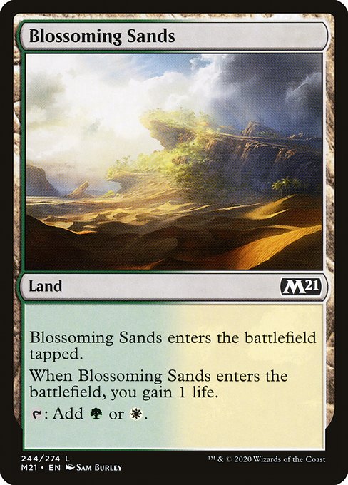 Magic the Gathering Card - Blossoming Sands - MTG Circle