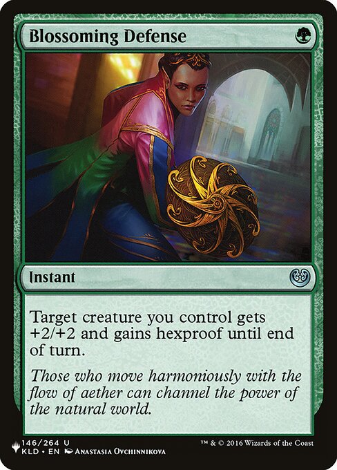 Magic the Gathering Card - Blossoming Defense - MTG Circle