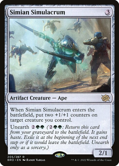 Magic the Gathering Card - Simian Simulacrum - MTG Circle