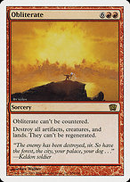 Magic the Gathering Card - Obliterate - MTG Circle