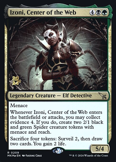 Magic the Gathering Card - Izoni, Center of the Web - MTG Circle