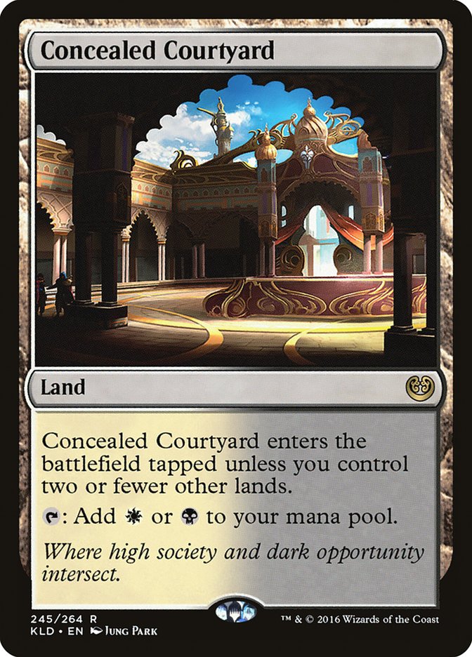 Magic the Gathering Card - Concealed Courtyard - MTG Circle