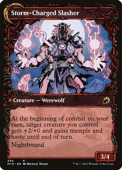 Magic the Gathering Card - Storm-Charged Slasher - MTG Circle