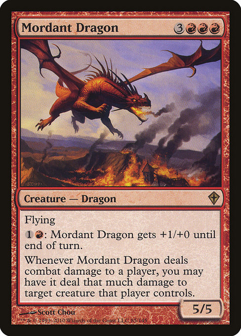 Magic the Gathering Card - Mordant Dragon - MTG Circle