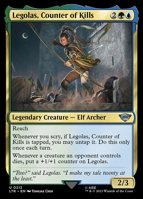 Magic the Gathering Card - Legolas, Counter of Kills - MTG Circle
