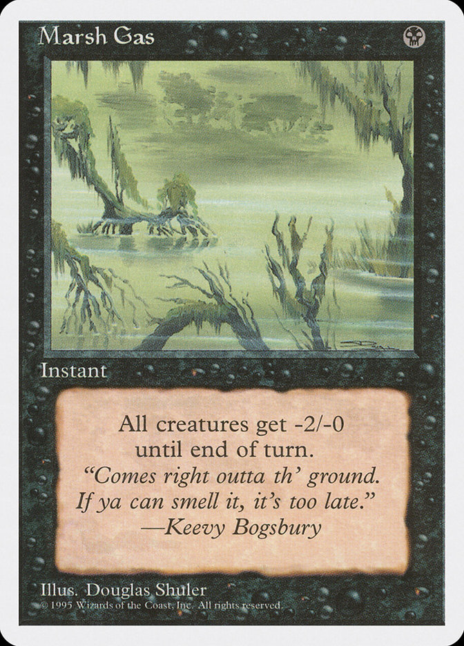 Magic the Gathering Card - Marsh Gas - MTG Circle