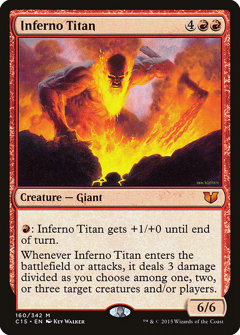 Magic the Gathering Card - Inferno Titan - MTG Circle