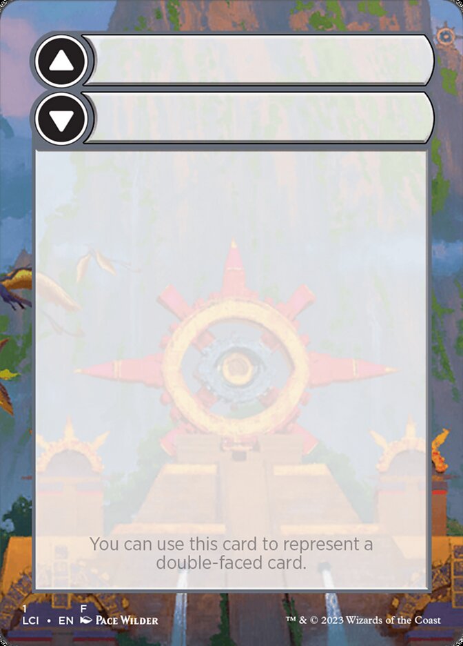 Magic the Gathering Card - Double-Faced Substitute Card - MTG Circle