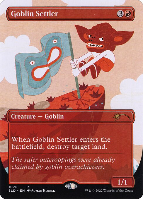 Magic the Gathering Card - Goblin Settler - MTG Circle