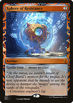 Magic the Gathering Card - Sphere of Resistance - MTG Circle