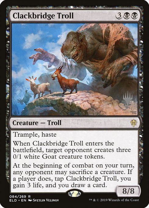 Magic the Gathering Card - Clackbridge Troll - MTG Circle