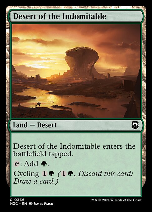 Magic the Gathering Card - Desert of the Indomitable - MTG Circle