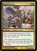 Magic the Gathering Card - Putrid Leech - MTG Circle