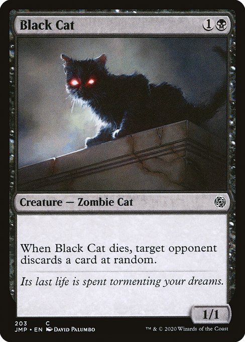 Magic the Gathering Card - Black Cat - MTG Circle