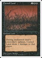 Magic the Gathering Card - Cursed Land - MTG Circle