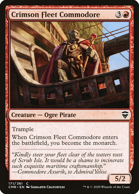 Magic the Gathering Card - Crimson Fleet Commodore - MTG Circle