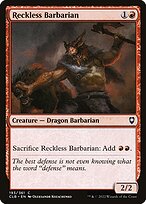 Magic the Gathering Card - Reckless Barbarian - MTG Circle