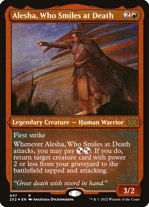 Magic the Gathering Card - Alesha, Who Smiles at Death - MTG Circle