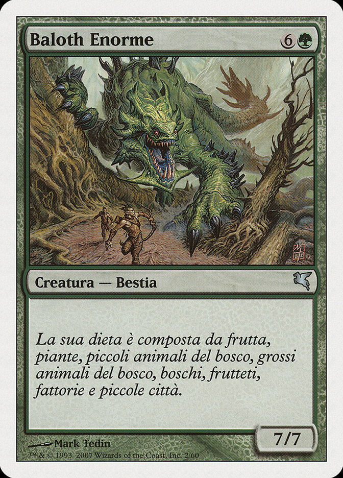Magic the Gathering Card - Enormous Baloth - MTG Circle