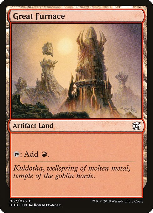 Magic the Gathering Card - Great Furnace - MTG Circle