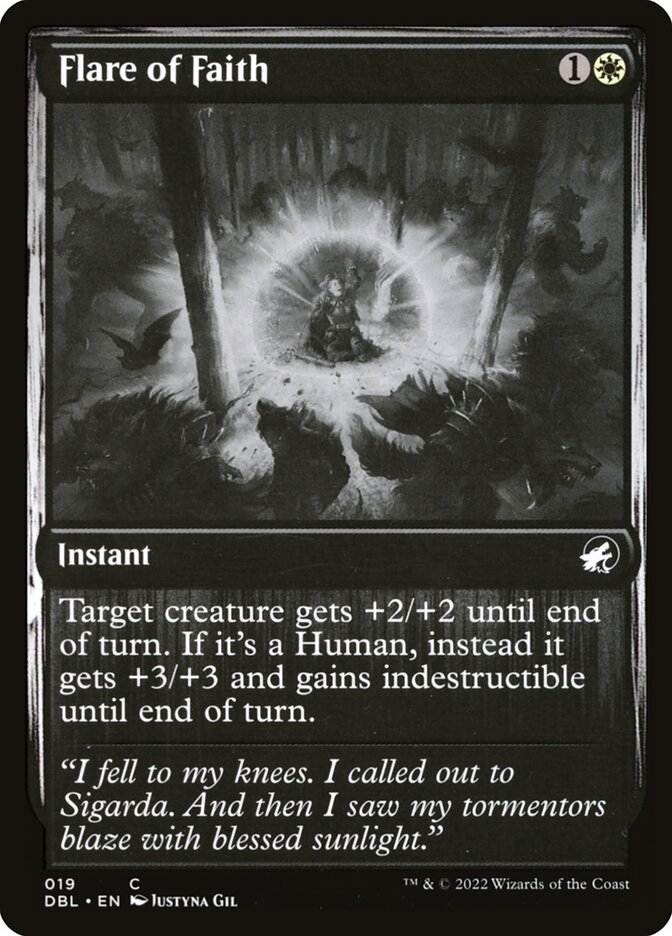 Magic the Gathering Card - Flare of Faith - MTG Circle
