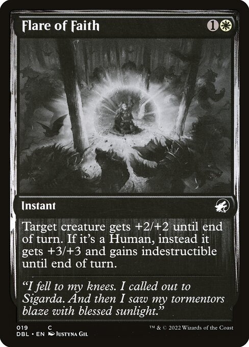 Magic the Gathering Card - Flare of Faith - MTG Circle