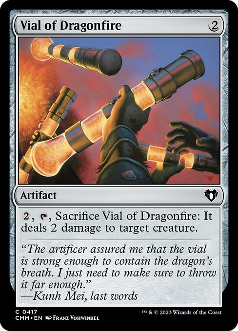 Magic the Gathering Card - Vial of Dragonfire - MTG Circle