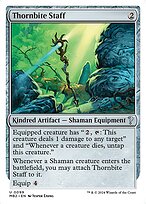 Magic the Gathering Card - Thornbite Staff - MTG Circle