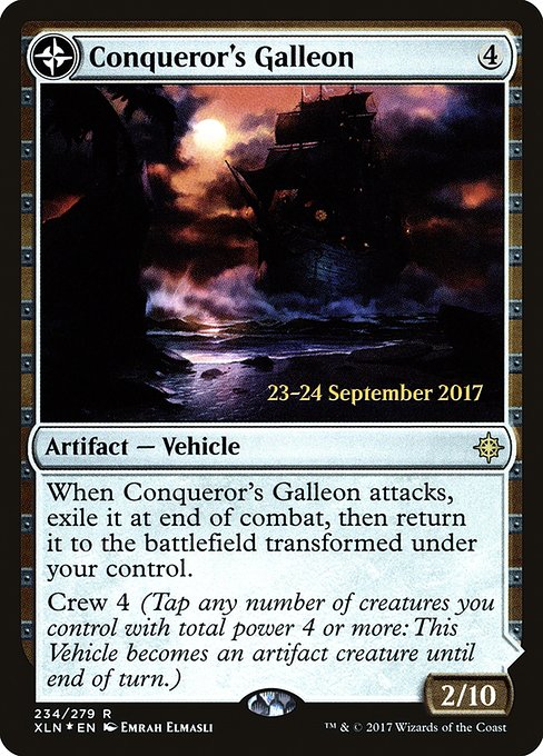 Magic the Gathering Card - Conqueror's Galleon - MTG Circle