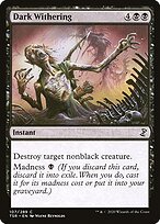 Magic the Gathering Card - Dark Withering - MTG Circle