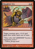 Magic the Gathering Card - Slaughter Cry - MTG Circle