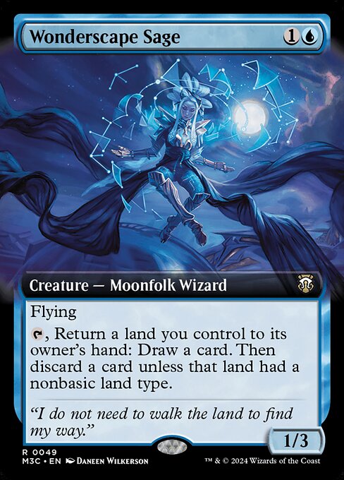 Magic the Gathering Card - Wonderscape Sage - MTG Circle