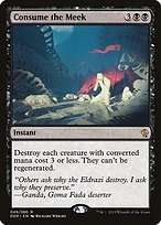 Magic the Gathering Card - Consume the Meek - MTG Circle