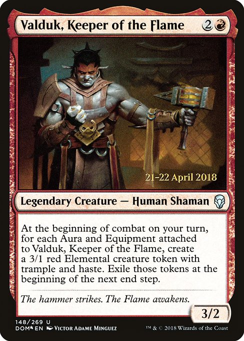 Magic the Gathering Card - Valduk, Keeper of the Flame - MTG Circle