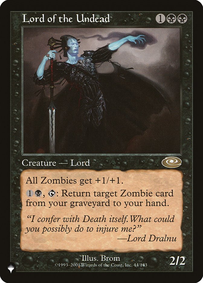 Magic the Gathering Card - Lord of the Undead - MTG Circle
