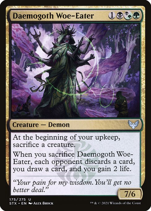 Magic the Gathering Card - Daemogoth Woe-Eater - MTG Circle