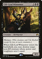 Magic the Gathering Card - Gilt-Leaf Winnower - MTG Circle