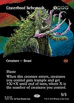 Magic the Gathering Card - Craterhoof Behemoth - MTG Circle