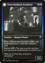 Magic the Gathering Card - Overwhelmed Archivist // Archive Haunt - MTG Circle