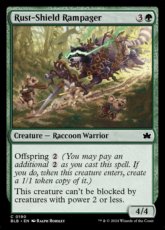 Magic the Gathering Card - Rust-Shield Rampager - MTG Circle